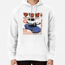 Hvit Stein Miata Magazine Baskılı Sweatshirt