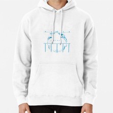Hvit Stein Jaws The Movie Baskılı Sweatshirt