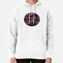 Hvit Stein Glass Animals Baskılı Sweatshirt