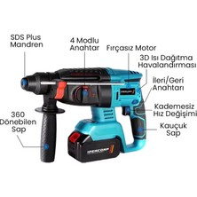 İdeacorp Alman Motor 798VF Çift Soğutmalı 2x Akü Kırıcı Delici Hilti Matkap