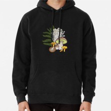 Hvit Stein Mushroom Forest Baskılı Sweatshirt