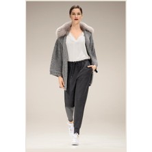 Escada Sport V Yaka Bel Bağlamalı Lastik Paça Kısa Kol Iki Renk Yünlü Tulum