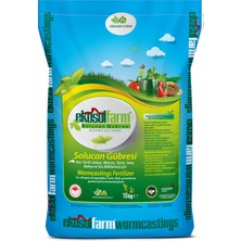 EkosolFarm Organik %100 Solucan Gübresi 10 Kg. Tüm Bitkilerde Kullanıma Uygun Organik Gübre