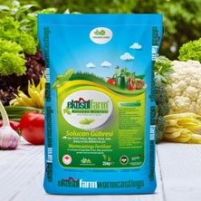 EkosolFarm Organik %100 Solucan Gübresi 25 Kg. Tüm Bitkilerde Kullanıma Uygun Organik Gübre