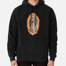 Hvit Stein Our Lady Of Guadalupe Virgin Mary Baskılı Sweatshirt