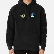 Hvit Stein Regular Show Baskılı Sweatshirt