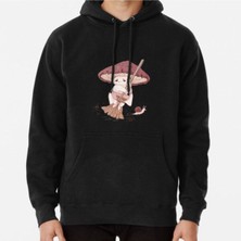 Hvit Stein Angy Mushroom Does Not Like To Clean Baskılı Sweatshirt
