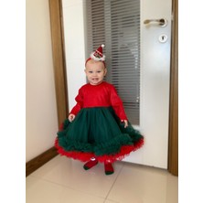 Minizade Hürrem Kız Bebek Elbise Kız Çocuk Elbise Doğum Günü Parti Düğün Tütü Tüllü Uzun Kollu Astarlı Elbise