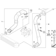 Orjinal Bmw Turbo Hortumu M57N / E53 11617800627