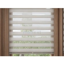 Mattext Beyaz Bambu  Zebra Perde