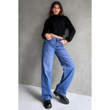 Balıkçı Yaka Dokulu Crop Siyah Bluz
