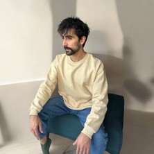 Bisiklet Yaka Oversize Sweat