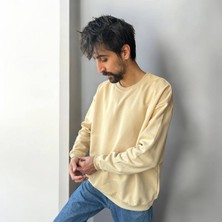 Bisiklet Yaka Oversize Sweat