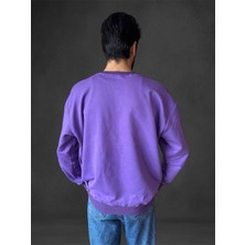 Bisiklet Yaka Oversize Sweat