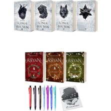 Aşiyan Virane Divane Yegane 3lü Set (Ciltli)  ve Içinde Bir Sen 4lü Set (Ciltli)  Binnur Şafak Nigiz
