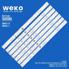 Weko 5590 36642X6 36643X1 LB48009  7 Adet LED Bar