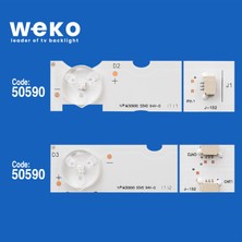 Weko 5590 36642X6 36643X1 LB48009  7 Adet LED Bar