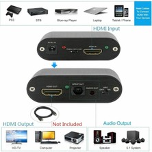 Brand HDMI To HDMI Optik Stereo 2.0 4K Arc 2.1 Ch 5.1 Ch Ayırıcı Çevirici Dönüştürücü Adaptör