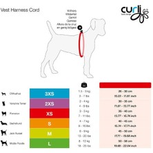 Curli Cord Vest Köpek Göğüs Tasması Tan Xxxsmall 26-30 cm