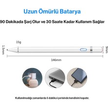 Techmaster Tüm Cihazlar ile Uyumlu Stylus Hassas Yazı Çizim Kalemi 2. Nesil