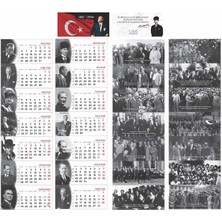 Mapi 2025 Atatürk Masa Takvimi - 15 Yapraklı Piramit Takvim (14X20 Cm)