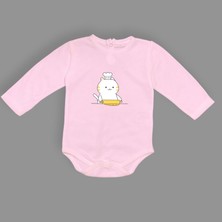 Mnk Baby & Kids Baskılı Şef Kedi Bebek Çıtçıtlı Body - MNK0657-PEMBE-2 Yaş