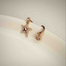 Lydia Healing Desing Xuping Zirkon Taşlı Yıldız Sallantılı Küpe