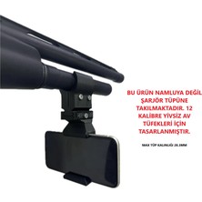 Ovis Outdoor 12 Kalibre Yivsiz Av Tüfek Şarjör Tüpü Uyumlu 22MM Pikatinili Telefon Tutucu Adaptör Seti