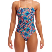 Funkita Ss Tiki Tango Kadın Yüzme Mayosu – Klor Dayanıklı ve Ince Askılı
