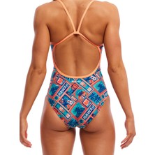 Funkita Ss Tiki Tango Kadın Yüzme Mayosu – Klor Dayanıklı ve Ince Askılı