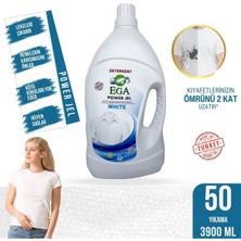 Ega 2'li Power Jel Renkli, Beyaz Sıvı Yıkama Deterjanı 3900 ml