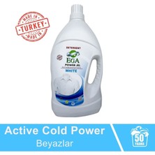 Ega 2'li Power Jel Beyaz Sıvı Yıkama Deterjanı 3900 ml