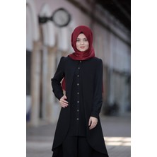Moda Çizgi Dilay Ikili Takım Siyah 5320