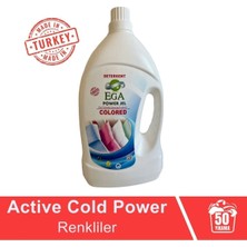 Ega 2'li Power Jel Renkli Sıvı Yıkama Deterjanı 3900 ml