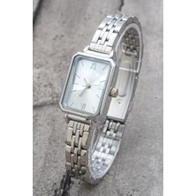 Saattino Luna Silver Kadran Gümüş Renk Kordon Kadın Saat ST-304197
