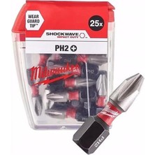 Milwaukee Bits Uç 25 mm 25'li Paket Pz2