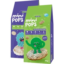 2\\\\\\\'li Paket Mini Pops Pirinç Patlakları ve Mini Pops Karabuğday Patlakları 30G