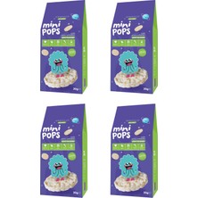 Slimplus 4 Paket Mini Pops Atıştırmalık Pirinç Patlakları 30G