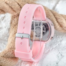 Saattino LED Watch Toz Pembe Renk Genç Kız Büyük Çocuk Kol Saati ST-303795