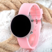 Saattino LED Watch Toz Pembe Renk Genç Kız Büyük Çocuk Kol Saati ST-303795