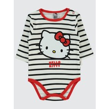 Hello Kitty Kız Bebek Çıtçıtlı Badi 1-18 Ay Siyah