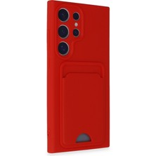 Hatreds Samsung Galaxy S24 Ultra Kılıf Kart Bölmeli Renkli Silikon Kapak