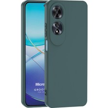 Microsonic Oppo A60 Kılıf Groovy Soft Koyu Yeşil