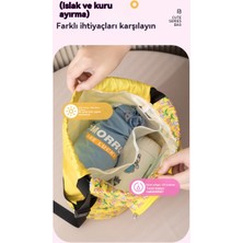 Muchen Yeni Stil Yüzme Çantası Kuru ve Islak Ayırma Spor Çantası Seyahat Çantası Büyük Kapasiteli Sırt Çantası (Yurt Dışından)