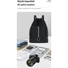 Muchen Ipli Sırt Çantası Büyük Kapasiteli Islak ve Kuru Yüzme Çantası Eğitim Çantası Açık Spor Çantası (Yurt Dışından)