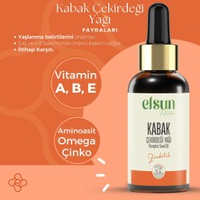 Efsun Natural Kabak Çekirdeği Yağı Saf ve Doğal Soğuk Sıkım 30 ml