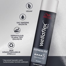 Wella Men Express Fix Ekspres Sabit Tutucu Saç Spreyi  - 250 ml