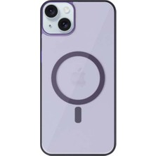 Brabus iPhone 15 Uyumlu Magsafe Özellikli Transparan Mat Kamera Ekran Korumalı Toledo Silikon Kılıf