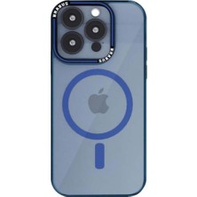 Brabus iPhone 15 Pro Uyumlu Darbe Emici Yan Katmanlı Magsafe Şeffaf Renkli Cupra Silikon Kılıf