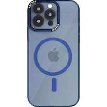 Brabus iPhone 15 Pro Max Uyumlu Darbe Emici Katmanlı Magsafe Şeffaf Renkli Cupra Silikon Kılıf